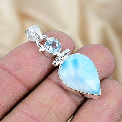 Natural larimar gemstone - natural,