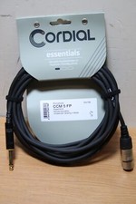 NEUF : CORDIAL CCM5FP / Câble XLR femelle -> Jack mâle 6.3mm mono Asymétrique 5m