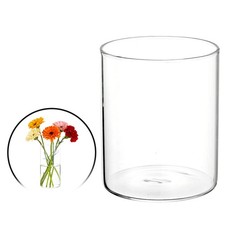 Vase cylindrique transparent