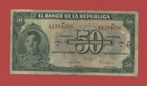 Colombie pesos 1947 pick - 50,