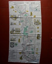 AFRIQUE  TENTURE tissu mural africain ou NAPPE   République du TOGO 114 x 59 cm