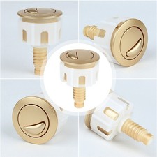 Bouton de chasse d'eau de toilette doré haute performance compatible avec rése