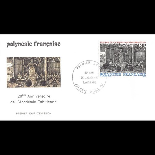 Fdc 20e ann - 20e, l'académie