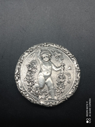 Broche ancienne ange putti - ,,