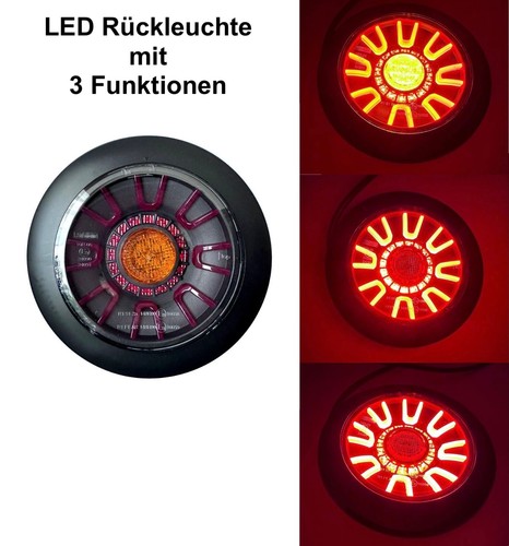 Led arrière rond funktional - led,
