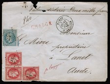Lettre rare avec équerre de 3