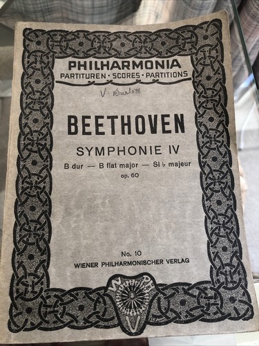 Vintage beethoven symphonie - vintage, lv