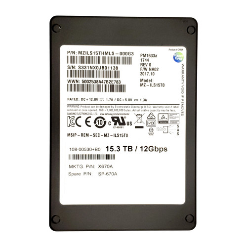 Netapp 36tb - (108-00530), 15.36tb