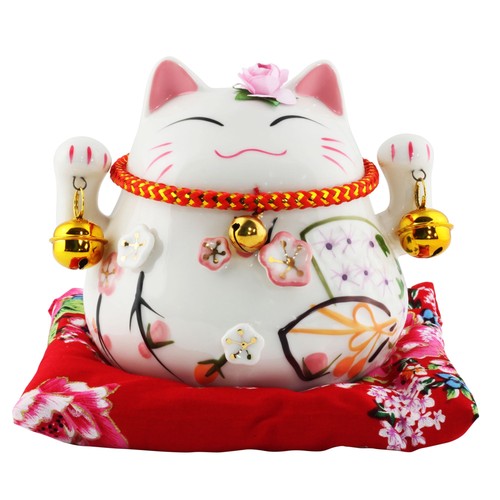 Tirelire chat chanceux signe
