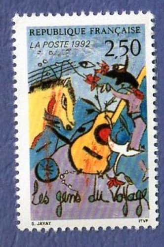 Timbre france 1992 les gens - timbre, du