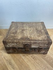 Valise Militaire Neverbreack Trunk 1930 Malle Goldsmith & Son Vintage Décoration