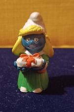 Figurine Schtroumpfette de Noel. Occasion.