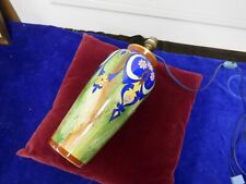 superbe grand vase art déco,Limoges,BS,etoile David,H 27cm,electrifié non percé