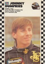 RARE CARTE POSTALE PILOTE F1 GRAND PRIX SAISON 1986-1987 JOHNNY DUMFRIES LOTUS