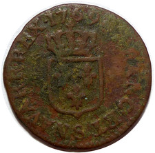 Louis XV Liard 1769 S Reims