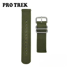 Bracelet en nylon de montre verte authentique CASIO PRO TREK 10629234 pour...