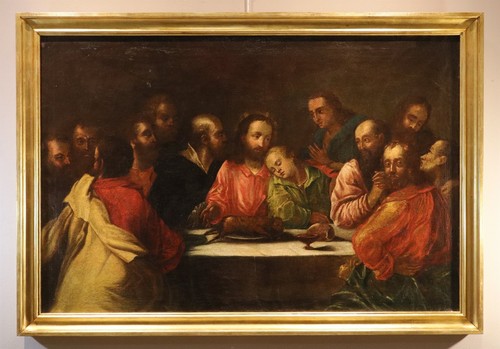 Grand tableau ancien dernière - tableau,