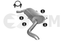 Silencieux Arriere+ pour CITROËN JUMPER III 2.2 D 100-120-130cV 2006-