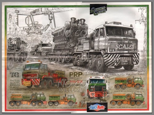 Poster camion rétro willeme - rétro,