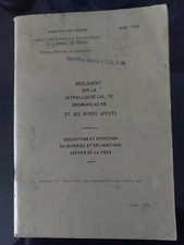 Reglement sur la mitrailleuse cal 50 Browning M2HB et ses affuts MAT1120