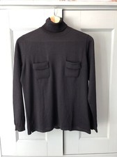 Pull Fin Sous Pull A Col Roulé Femme Cachemire Et Coton Taille M