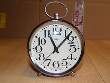 Ancien réveil PRIM vintage orange 10,2 cm de diamètre