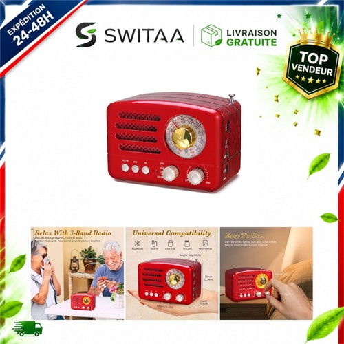 Radio portable rétro prunus - radio,