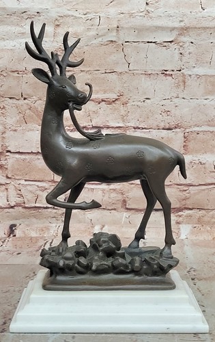 Sculpture cerf bronze - sculpture, de