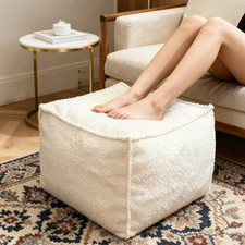Square boucle pouf - boucle,