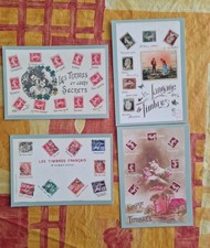 lot 4 Cartes  entier postaux