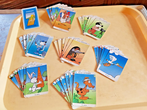 ancien jeu de carte 7 familles