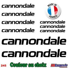 9 Stickers Cannondale - Autocollants Adhésifs Cadre Velo Bike VTT Montain - 245