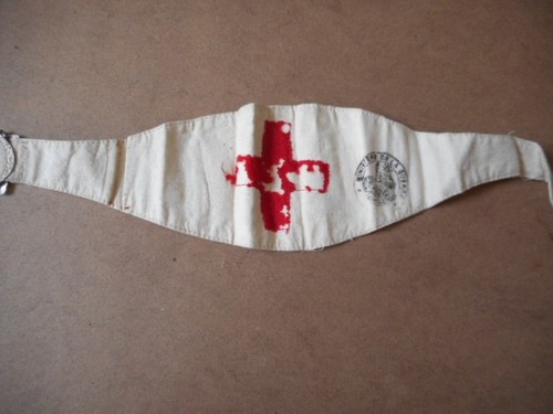 Brassard troupe croix - brassard, rouge