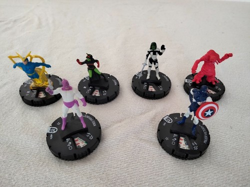 Lot 6 figurines heroclix - figurines,