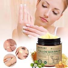 Natural Beef Tallow Skin Balm w/ Castor Oil, Frankincense, 4oz Care Hone S1B6