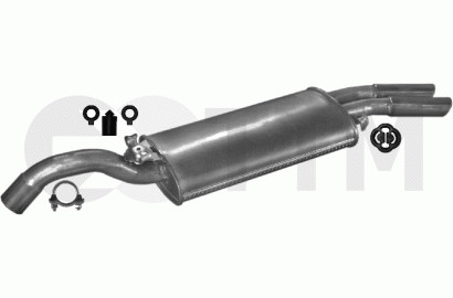 Silencieux arriere pour vw - silencieux, arriere+