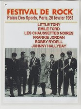 JOHNNY  HALLYDAY   N° 61  : PHOTO DE MAGAZINE  PLASTIFIEE .