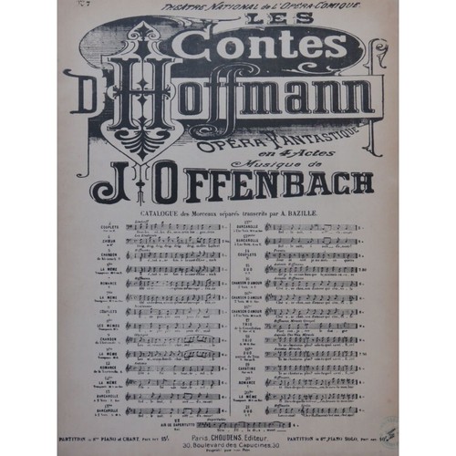 Offenbach jacques les contes - offenbach,