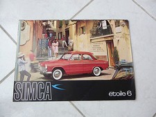 Simca Aronde Etoile 6 1961 - catalogue brochure dépliant prospekt