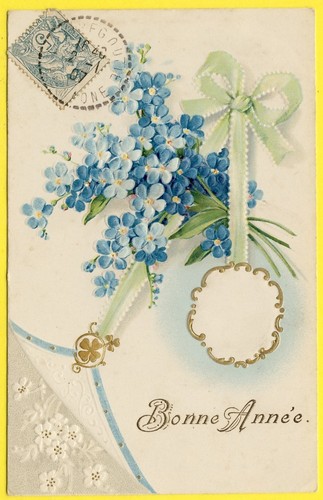 Cpa gaufrée fantaisie bonne - gaufrée,