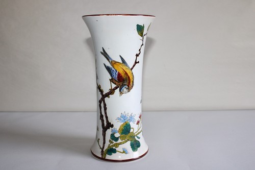 Ancien vase cornet faïence - , de