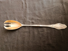 Couvert à salade en argent massif Minerve 1er titre – 28 cm  105 g - Art Nouveau