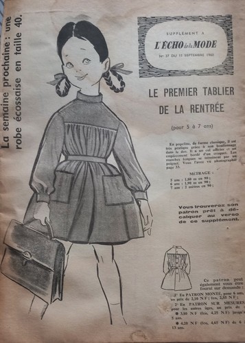 PATRON COUTURE TABLIER FILLE 5