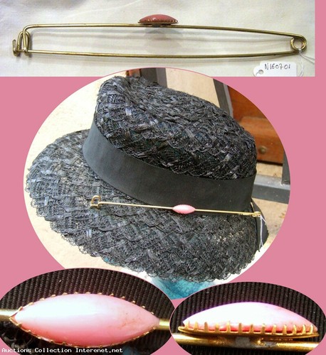 Ancienne épingle chapeau - ancienne,