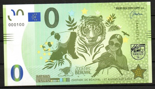 Billet memo euro zoo - zoo, parc