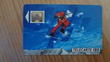 télécarte F133 Skieur 1