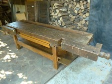 Ancien etabli menuisier - etabli,