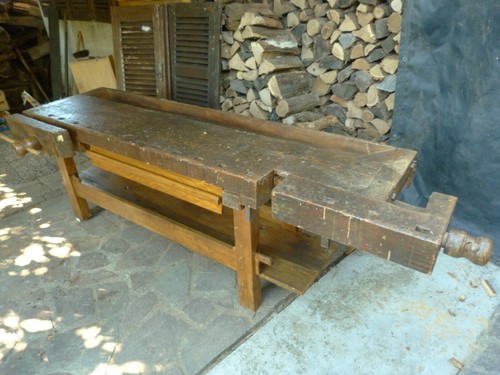 Ancien etabli menuisier - ancien,