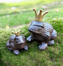 Frog Roi En Fer Brun Couronne