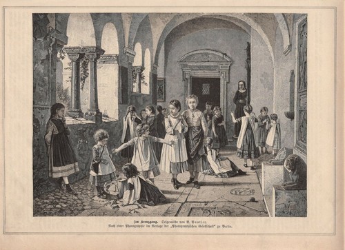 Dans cloître monastère - dans,